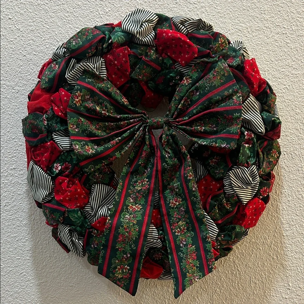 Vintage 90s Homemade Christmas Wreath
